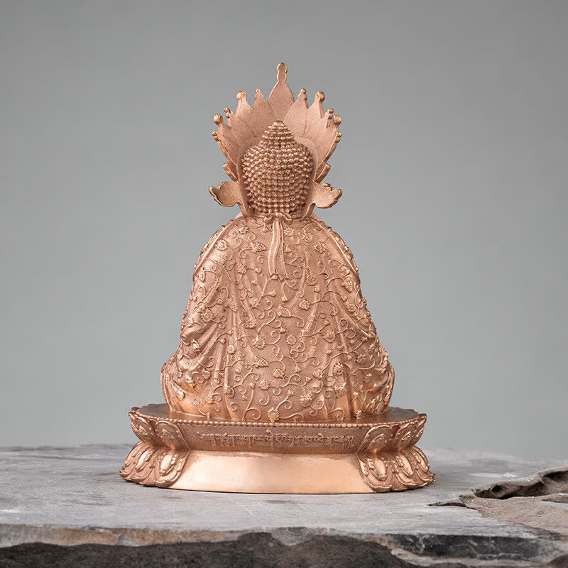 Buddha Stones Shakyamuni Figurine Compassion Handmade Copper Statue Decoration - image 6
