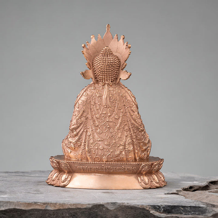 Buddha Stones Shakyamuni Figurine Compassion Handmade Copper Statue Decoration - image 6