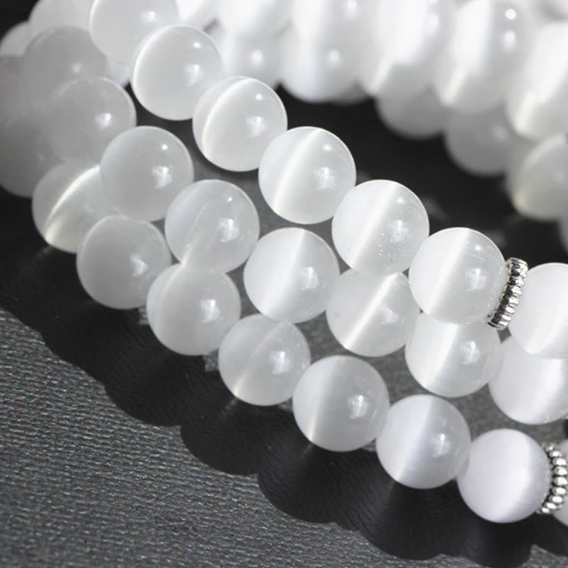 Buddha Stones Cat Eye PiXiu Support Triple Wrap Bracelet - image 4