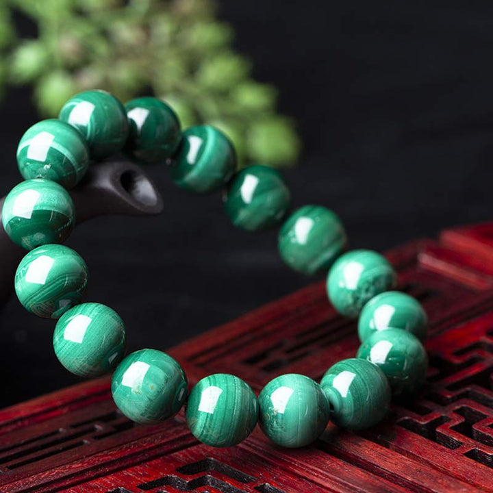 Buddha Stones Natural Malachite Protection Calmness Bracelet - image 12