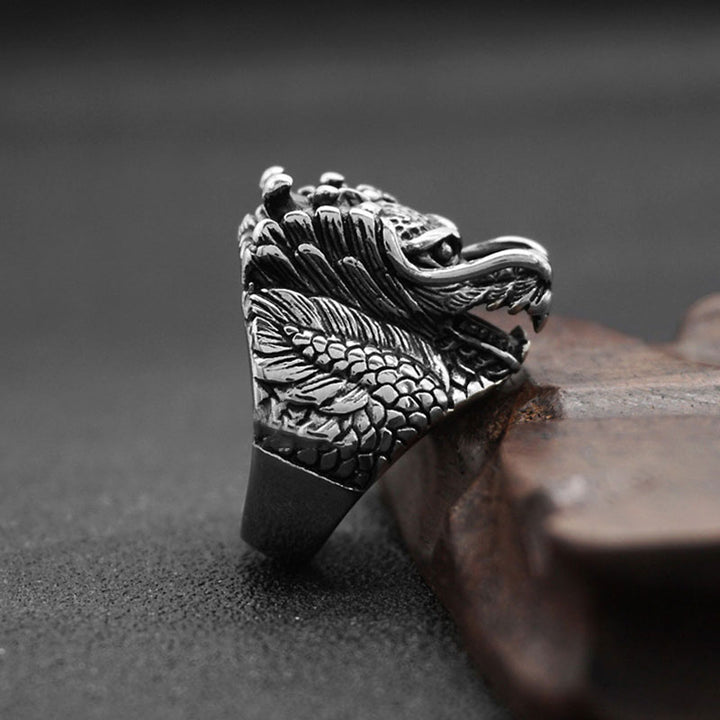 Dragon Balance Titanium Steel Ring - image 2
