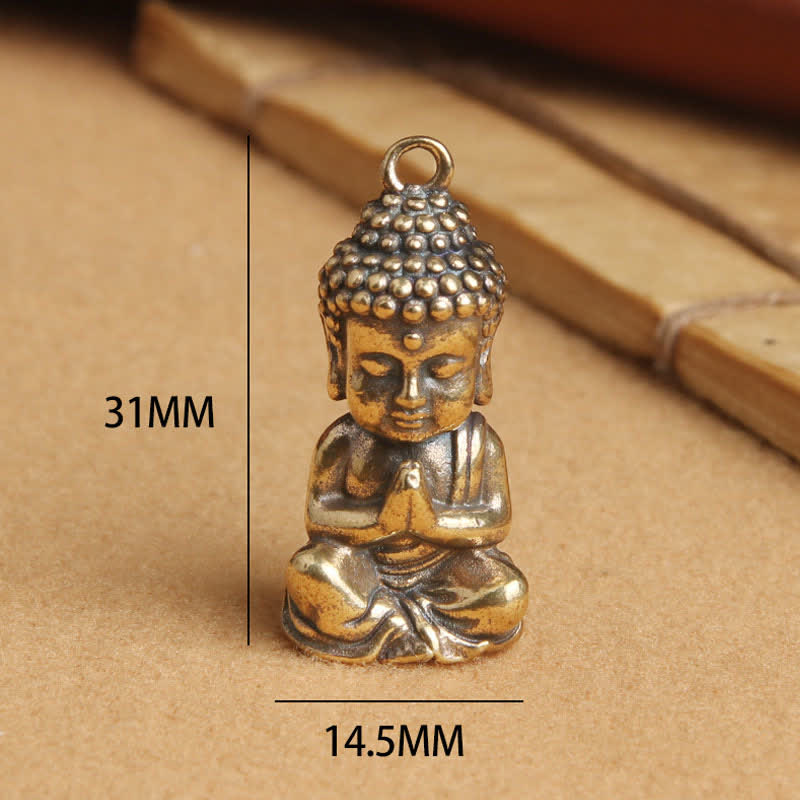Buddha Compassion Copper Keychain Pendant Decoration - image 6