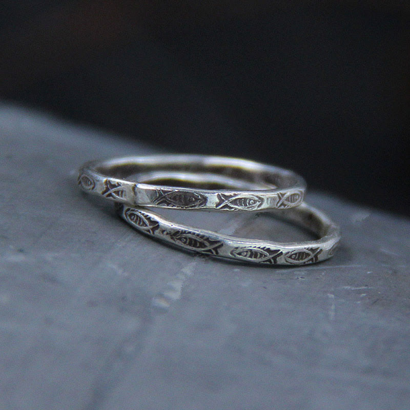 Buddha Stones 925 Sterling Silver Luck Koi Fish Wealth Ring - 62mm - image 0