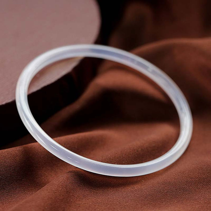 Buddha Stones Natural Cyan White Jade Success Bracelet - image 6