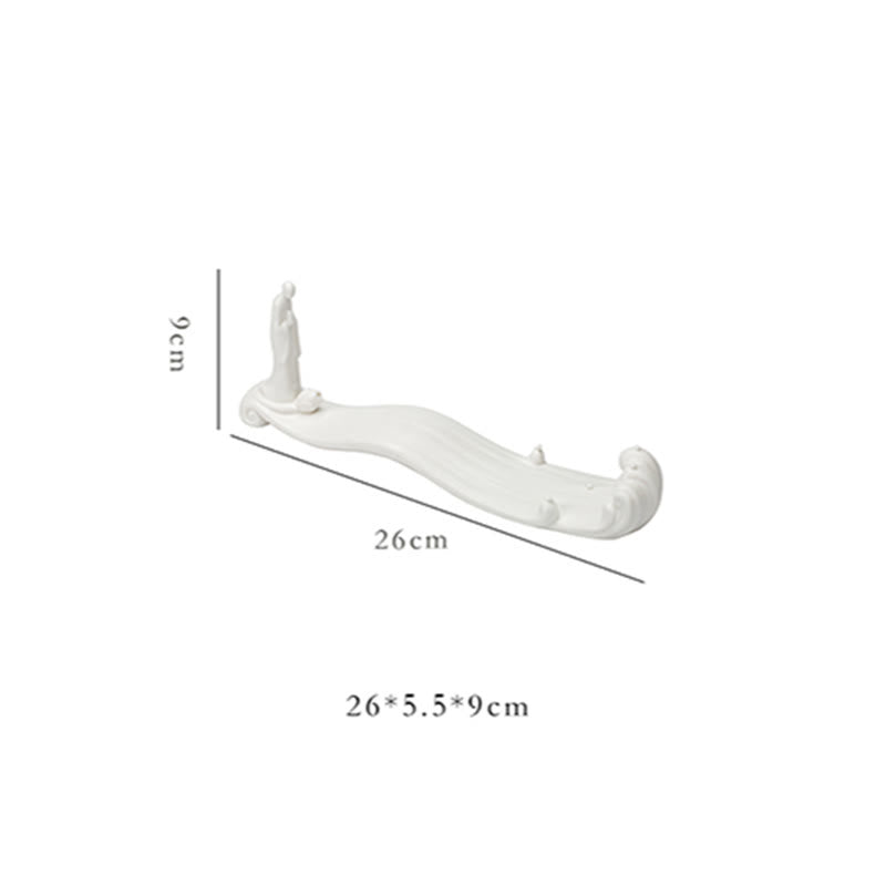 Buddha Monk Ceramic Sea Wave Mountain Blessing Incense Burner Decoration - image 15