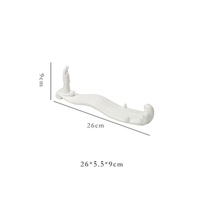 Buddha Monk Ceramic Sea Wave Mountain Blessing Incense Burner Decoration - image 15