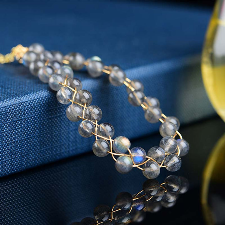 Buddha Stones Natural Moonstone Love Blessing Bracelet - image 1