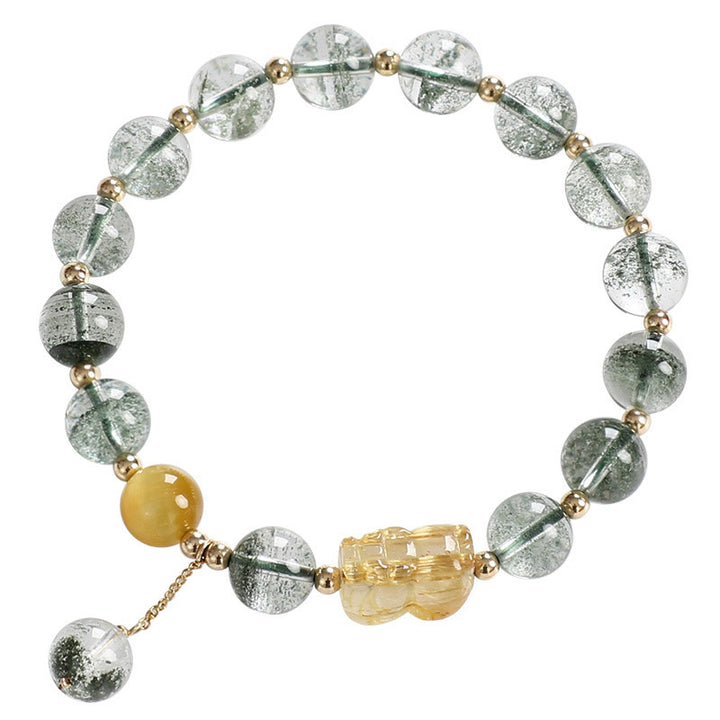 Buddha Stones Green Phantom Citrine PiXiu Confidence Bracelet - image 9