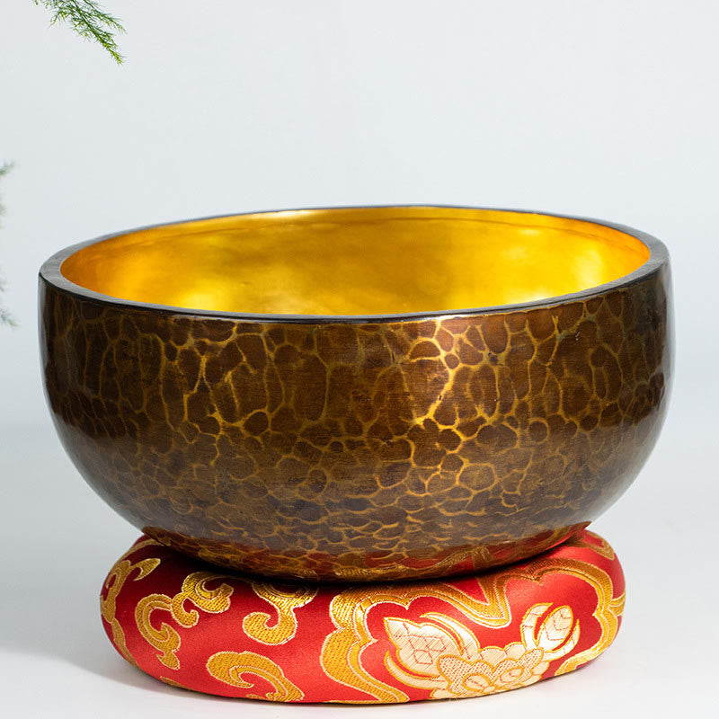 Tibetan Meditation Sound Bowl Handcrafted Healing Yoga Mindfulness Singing Bowl Set - image 0