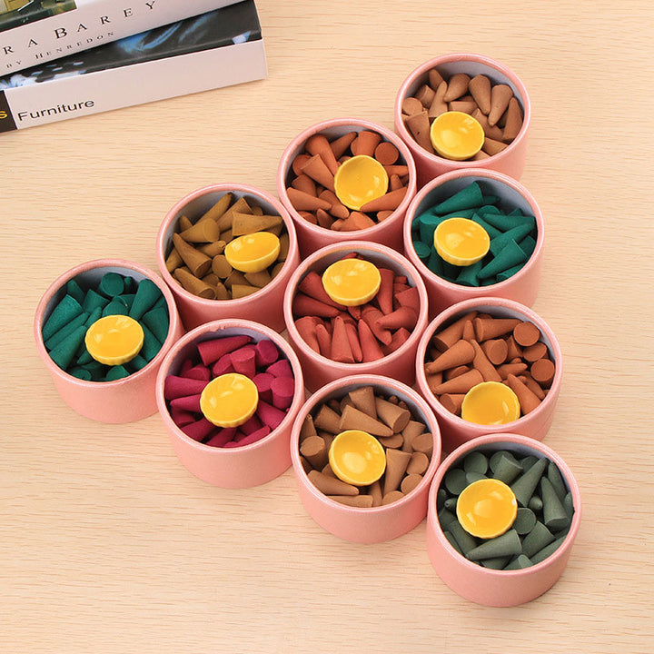 Buddha Stones Tibetan Scented Tower Incense Cones - image 1