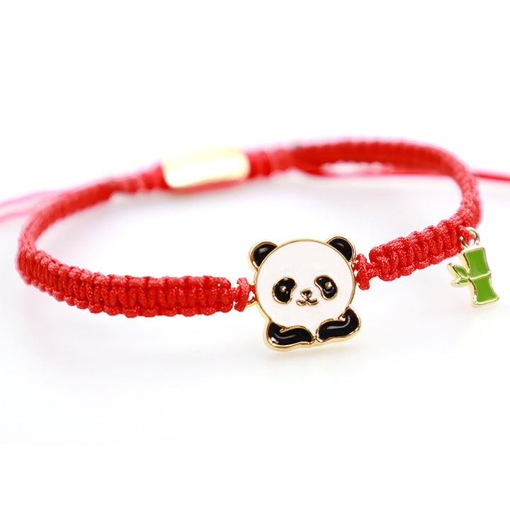 Buddha Stones Tibetan Handmade Panda Bamboo Lucky Red String Bracelet - image 4