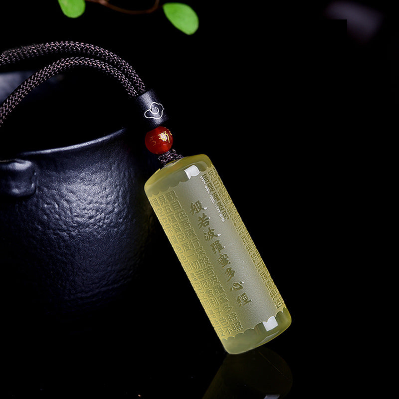 Heart Sutra Citrine Happiness Strength Necklace Pendant - Heart Sutra - image 6