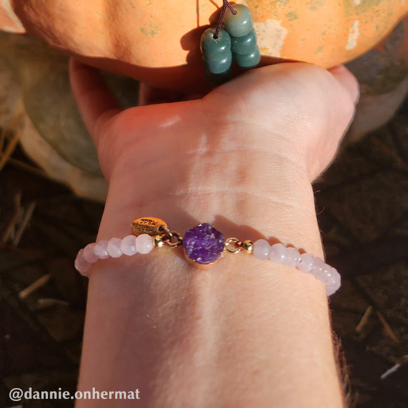 Buddha Stones Natural Crystal Charm Lucky Healing Bracelet - image 3