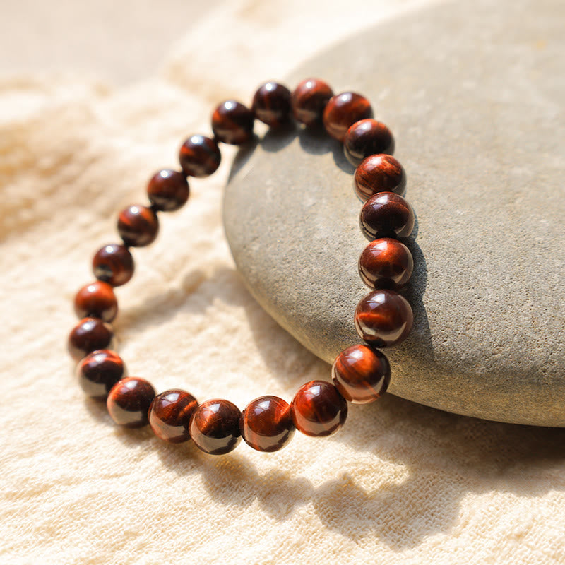 Buddha Stones Natural Tiger Eye Healing Bead Bracelet - image 1