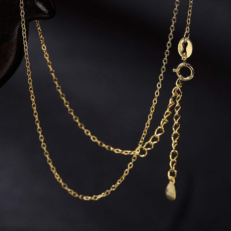 Buddha Stones 925 Sterling Silver Jade Elephant Blessing Fortune Necklace Chain Pendant - image 11