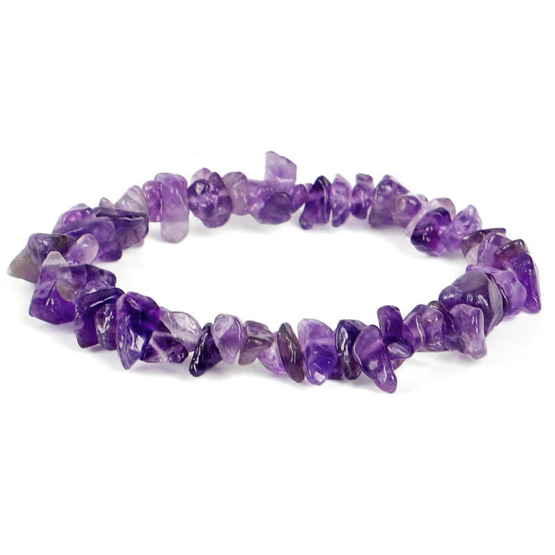 Buddha Stones Amethyst Lazurite Various Crystal Stone Healing Positive Bracelet - Amethyst - image 0