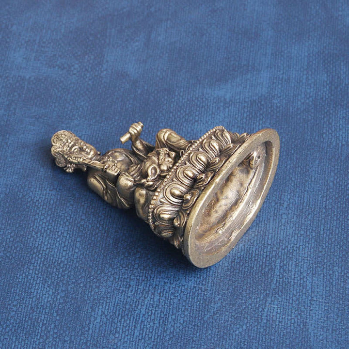 Buddha Stones Manjusri Bodhisattva Serenity Copper Statue Decoration - image 7