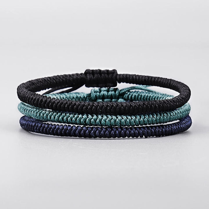 Buddha Stones Tibetan 3Pcs King Kong Knot Handcrafted Amulet Strength Bracelet - image 1