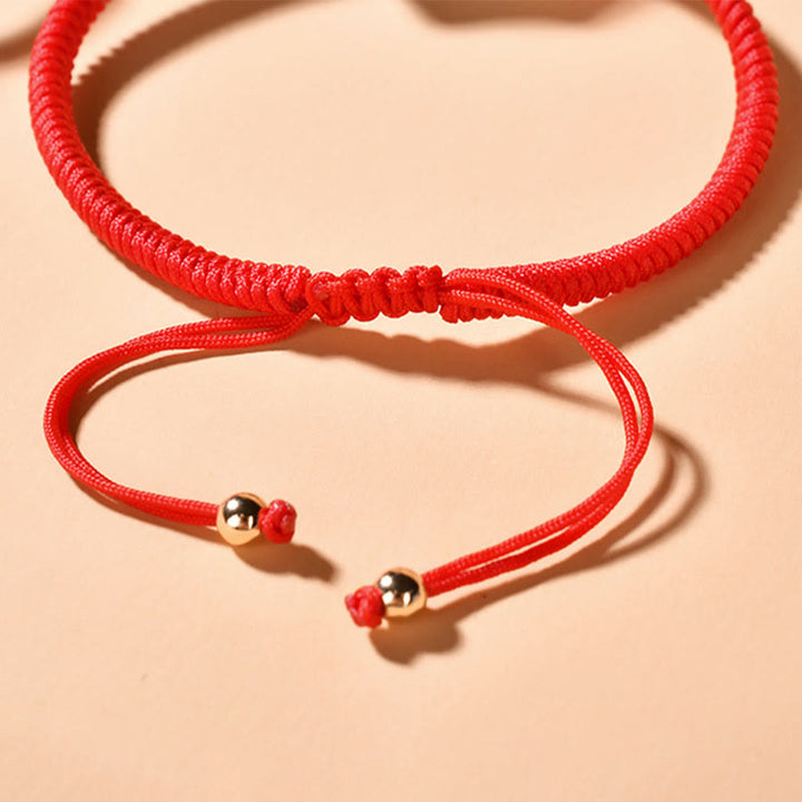 Buddha Stones Ebony Wood Cat Head Pattern Peace King Kong Knot Braided Bracelet - image 11