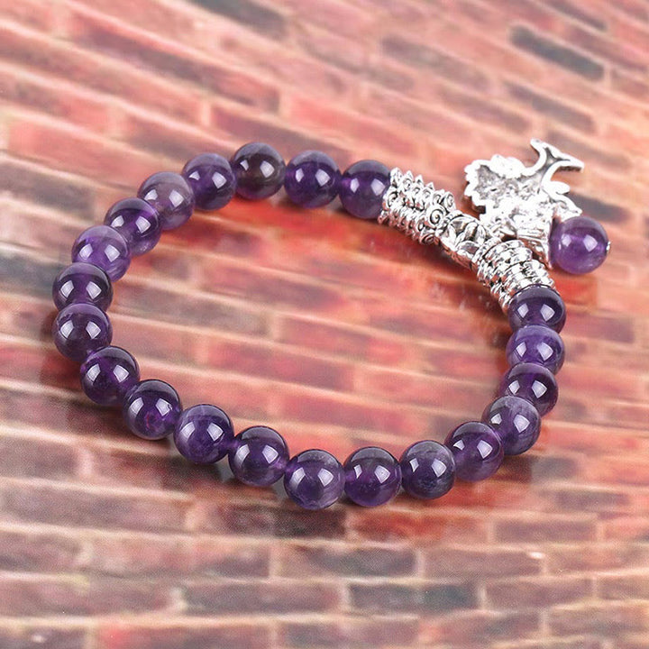 Buddha Stones Natural Gemstone Tree of Life Lucky Charm Stretch Bracelet - image 3