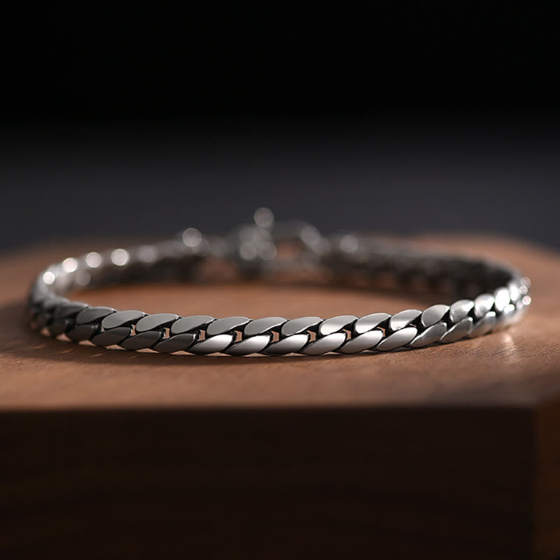 Buddha Stones Double Dorje Vajra Strength Punk Copper Chain Bracelet Necklace - image 5