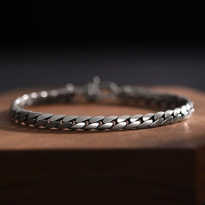 Buddha Stones Double Dorje Vajra Strength Punk Copper Chain Bracelet Necklace - image 5