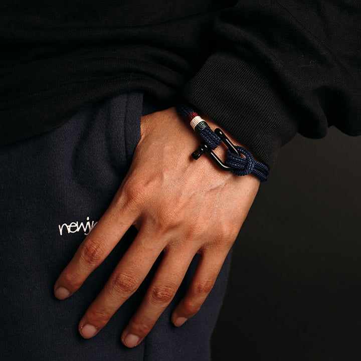 Buddha Stones Simple Design Luck Stainless Steel Buckle Bracelet - image 5