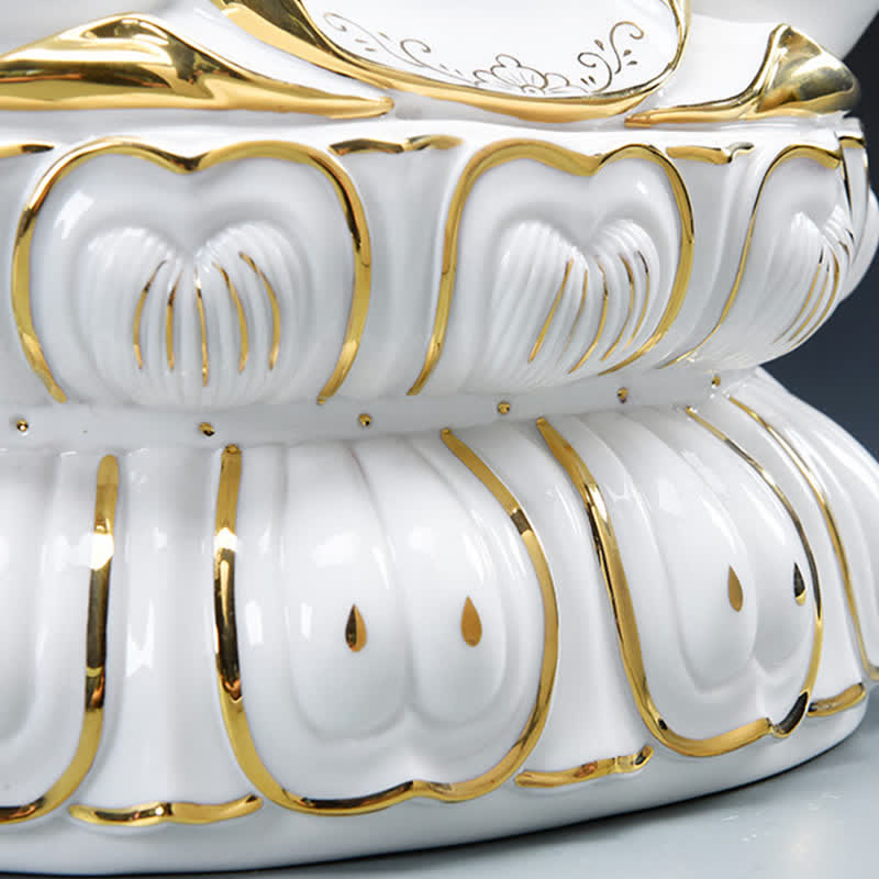 Buddha Stones Chenrezig Bodhisattva Avalokitesvara Success Ceramic Statue Home Decoration - image 9