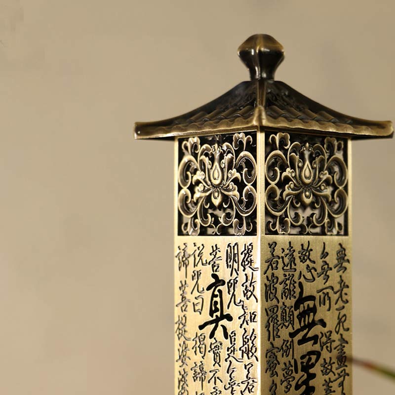 Heart Sutra Alloy Incense Holder Healing Home Decoration Incense Burner - image 4