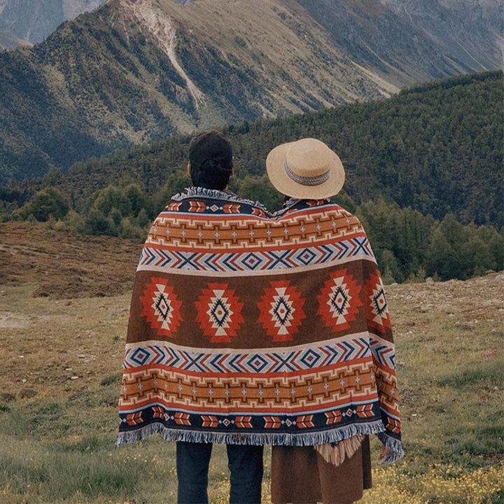 Geometric Warm Comfortable Camping Home Office Bed Blanket - 180*230cm - image 0