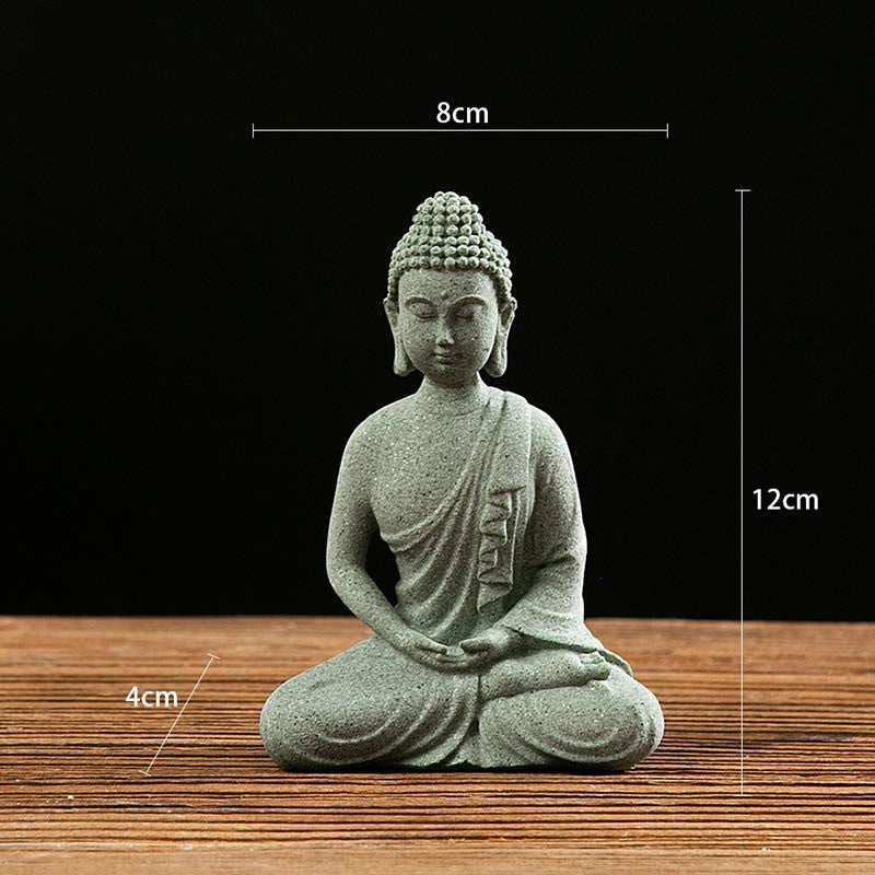 Buddha Stones Tibetan Meditation Contemplation Buddha Serenity Compassion Statue Figurine Decoration - Sitting 8*4*12 - image 8