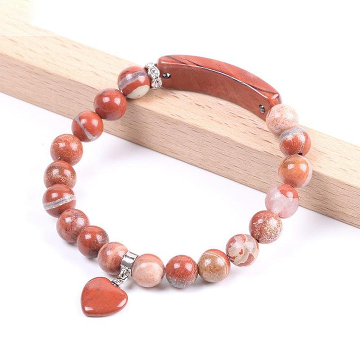 Buddha Stones Natural Quartz Love Heart Healing Beads Bracelet - image 35