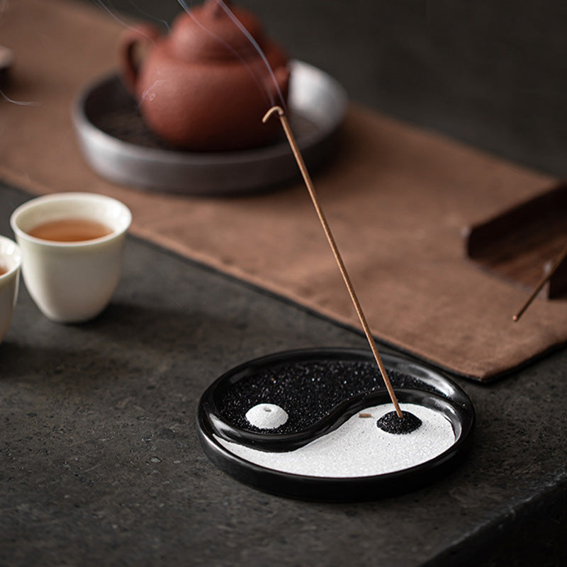 Buddha Stones Yin Yang Zen Balance Incense Holder - image 1