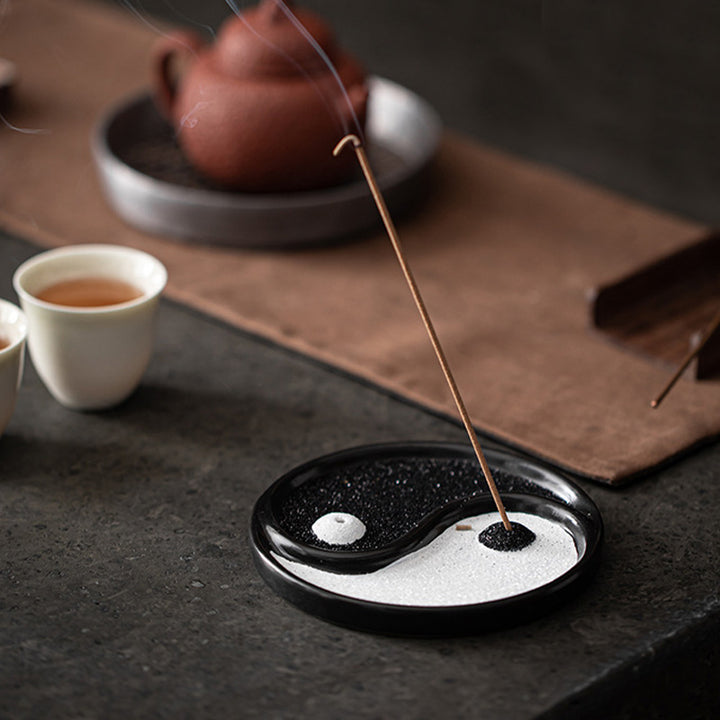 Buddha Stones Yin Yang Zen Balance Incense Holder - image 1