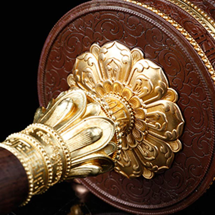 Buddha Stones Tibetan Prayer Wheel Six True Words Copper Balance Decoration - image 8