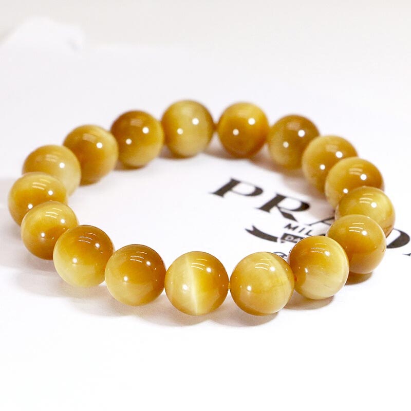 Buddha Stones  Anxiety Stress Healing Crystal Tiger Eye Bead Bracelet - image 2