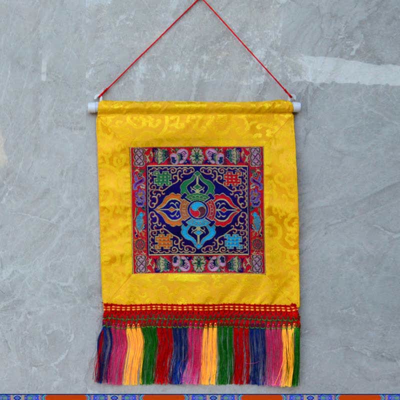 Vajra Auspicious Symbols Spiritual Power Wall Art - Vajra - Blue - image 0