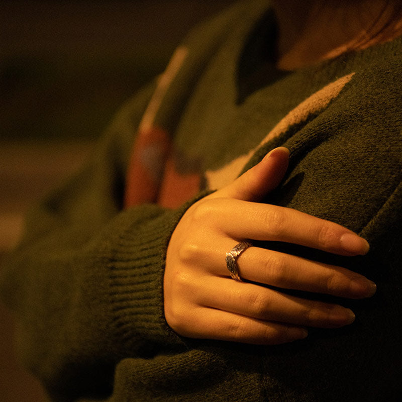 Buddha Stones FengShui Wing Lucky Ring - image 1