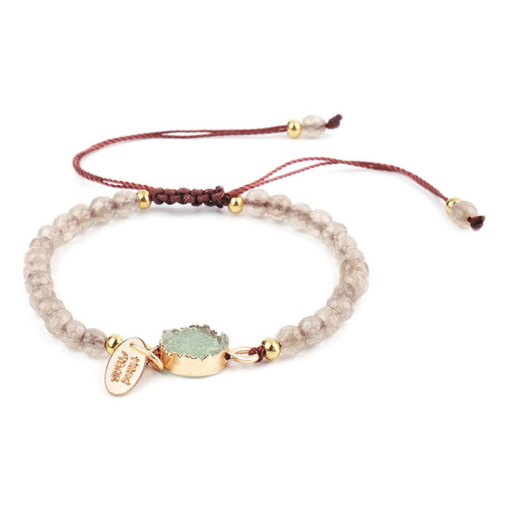 Buddha Stones Natural Crystal Charm Lucky Healing Bracelet - Green Aventurine - image 6