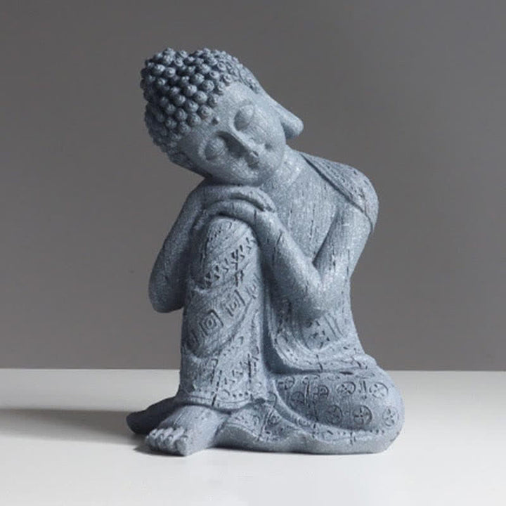 Buddha Stones Tibetan Meditating Buddha Serenity Resin Statue Decoration - image 10