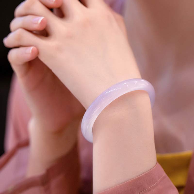 Buddha Stones Natural Chalcedony Harmony Positive Bracelet Bangle - image 15