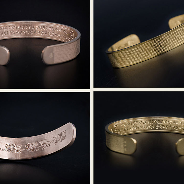 Buddha Stones Shurangama Mantra Engraving Titanium Steel Blessing Bracelet - image 16