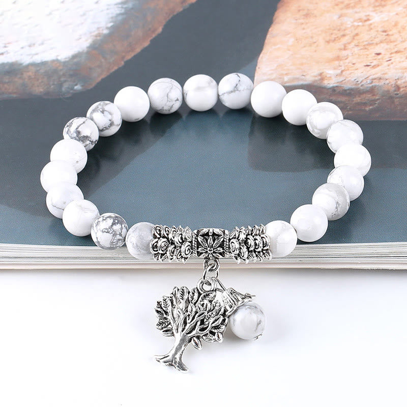 Buddha Stones Natural Gemstone Tree of Life Lucky Charm Stretch Bracelet - image 35