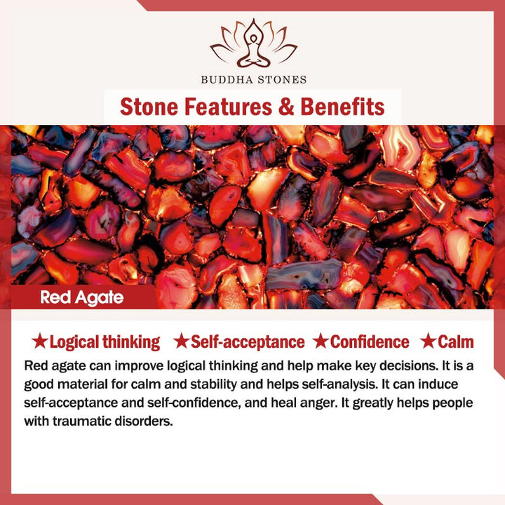 Buddha Stones Natural Red Agate Confidence Bracelet Bangle - image 8