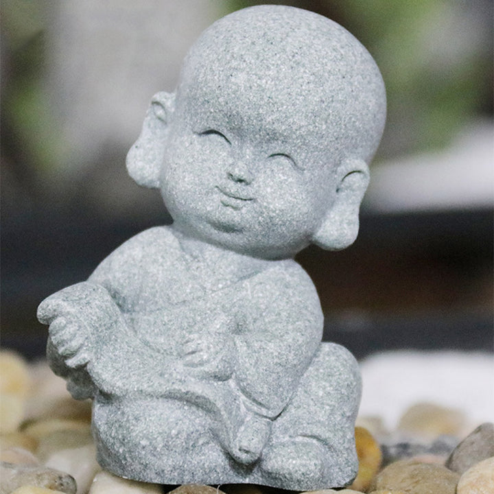 Buddha Stones Meditation Prayer Monk Buddha Statue Serenity Home Decoration - image 9