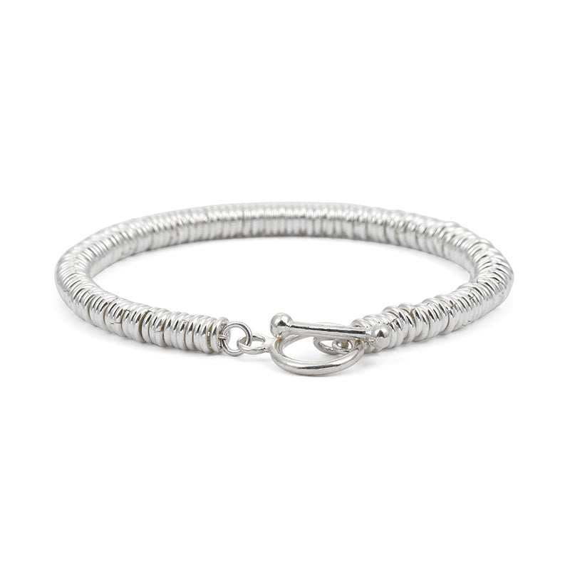 Buddha Stones Simple Circle Pattern Design Luck Chain Bracelet - image 4