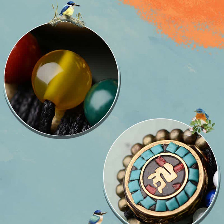 Tibetan Turquoise Agate Protection Hairpin Decorations - image 6