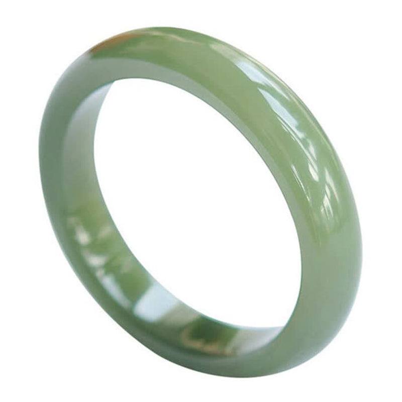 Buddha Stones Jade Abundance Blessing Bangle Bracelet - image 7