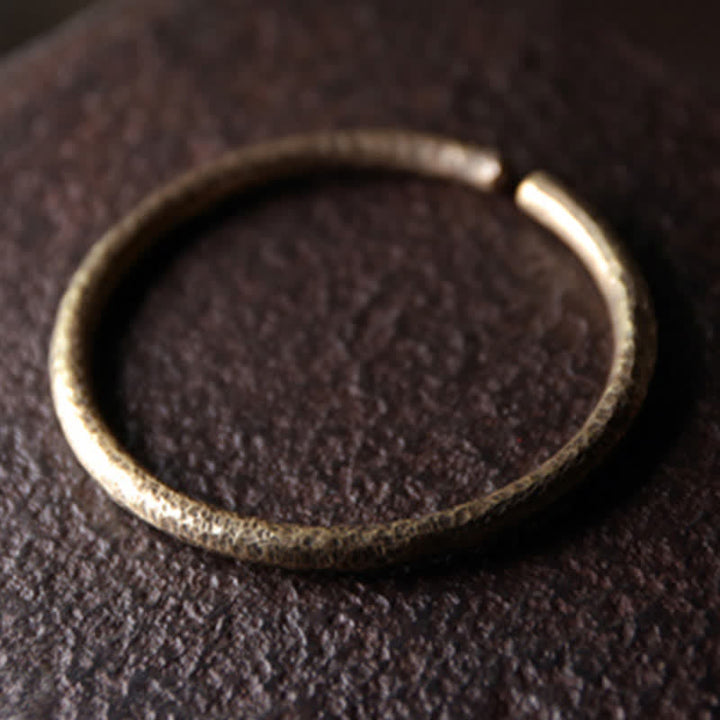 Buddha Stones Rustic Design Copper Balance Adjustable Cuff Bracelet - image 8