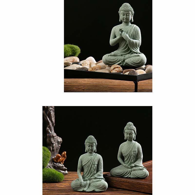 Buddha Stones Tibetan Meditation Contemplation Buddha Serenity Compassion Statue Figurine Decoration - image 10